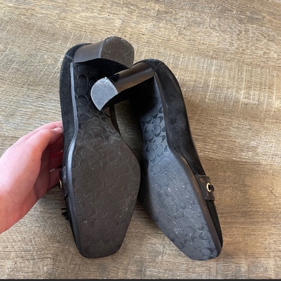 Vintage Coach Kirsty Suede Oxford Heels - Picture 5 of 6